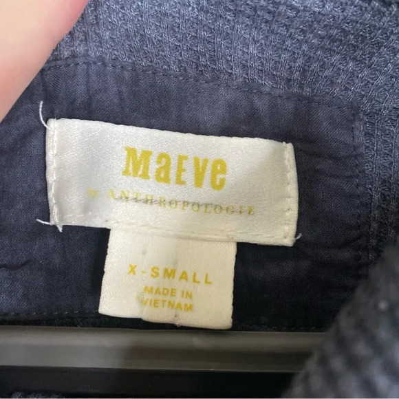 ANTHROPOLOGIE Maeve Ainsley Cowl Neck Tie Dye Thermal Top Size Extra Small - Picture 4 of 5